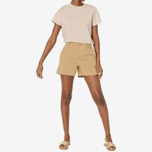 Vince Casual Linen Short Color Almond Size 6